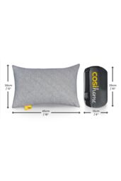 Cosi Home Memory Foam Travel Pillow in Off-White - thumbnail 8