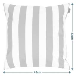 icon 2 Pack Cushion 43x43cm Deck Stripe Orange, Double Sided in Orange - Size: 43x43 cm - thumbnail 5