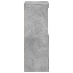 Berkfield Home Sideboard with LED Lights Concrete Grey 41x37x100 cm - Size: 41 x 37 x 100 cm - thumbnail 8