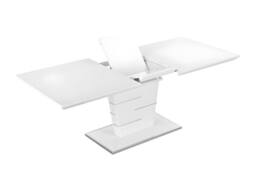 Vente-unique Extendable Dining Table - 6 - 8 Seater - Lacqured White MDF - AMELLE - thumbnail 7