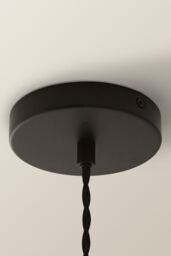 ValueLights Bellamy Smoked Glass Globe Matte Black Single Ceiling Pendant Light in Grey - thumbnail 5