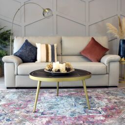 IH Design Round Coffee Table Deiondre Dark Mango in Brown - thumbnail 1