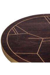 IH Design Round Coffee Table Deiondre Dark Mango in Brown - thumbnail 6