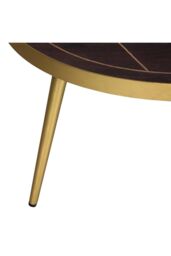 IH Design Round Coffee Table Deiondre Dark Mango in Brown - thumbnail 5