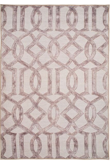 Kukoon Beige Contemporary Abstract Soft Chenille Washable Living Room Area Rug - Size: 120 cm x 170 cm - image 1
