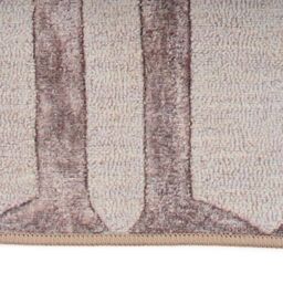 Kukoon Beige Contemporary Abstract Soft Chenille Washable Living Room Area Rug - Size: 120 cm x 170 cm - thumbnail 5