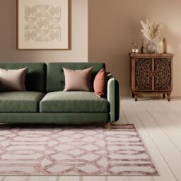 Kukoon Beige Contemporary Abstract Soft Chenille Washable Living Room Area Rug - Size: 120 cm x 170 cm - thumbnail 3