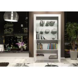 Creative Furniture Spectrum Display Cabinet 170cm - White with Gloss Doors - thumbnail 3