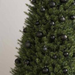 Berkfield Home Beautiful 100 Piece Christmas Ball Set Black