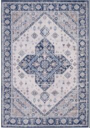 THE RUGS Montana Medallion Navy & Cream Living Room Area Rug 4010 - Size: 200 cm x 290 cm - thumbnail 2