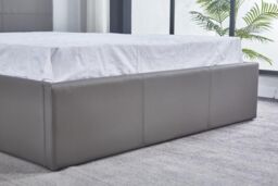 KOSY KOALA Ottoman Storage Grey Faux Leather Bed Side Lift 3ft Single Bed Frame - thumbnail 4