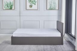 KOSY KOALA Ottoman Storage Grey Faux Leather Bed Side Lift 3ft Single Bed Frame - thumbnail 6
