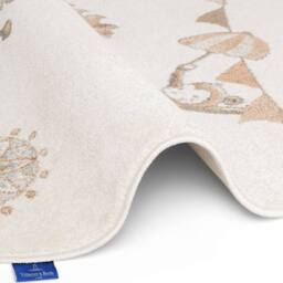 THE RUGS Villeroy & Boch Roar Lion Boho Kids Rug & Runner Soft Kids Rug in Cream - Size: 160 cm diameter - thumbnail 3