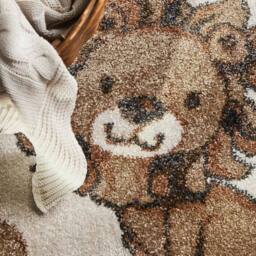 THE RUGS Villeroy & Boch Roar Lion Boho Kids Rug & Runner Soft Kids Rug in Cream - Size: 160 cm diameter - thumbnail 4