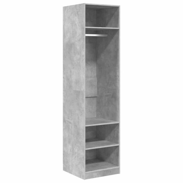 Berkfield Home Wardrobe Concrete Grey 50x50x200 cm Engineered Wood - Size: 50 x 50 x 200 cm - image 1
