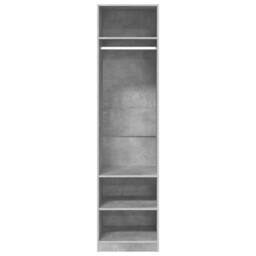 Berkfield Home Wardrobe Concrete Grey 50x50x200 cm Engineered Wood - Size: 50 x 50 x 200 cm - thumbnail 5