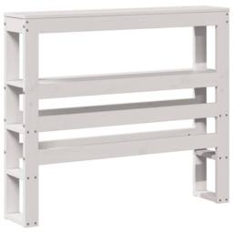 Berkfield Home Beautiful Bed Frame with Headboard without Mattress White 90x200 cm - thumbnail 6