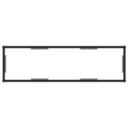 Berkfield Home Console Table Transparent 120x35x75 cm Tempered Glass in Clear - Size: 120 x 35 x 75 cm - thumbnail 4