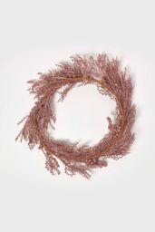 Homescapes Glitter Rose Gold Christmas Wreath - thumbnail 4