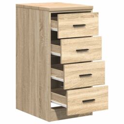 Berkfield Home Garage Storage Cabinet Sonoma Oak 40x51x85 cm Solid Wood Pine in Brown - Size: 40 x 51 x 85 cm - thumbnail 5