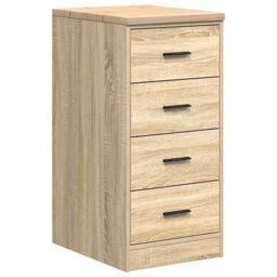 Berkfield Home Garage Storage Cabinet Sonoma Oak 40x51x85 cm Solid Wood Pine in Brown - Size: 40 x 51 x 85 cm - thumbnail 2
