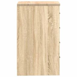Berkfield Home Garage Storage Cabinet Sonoma Oak 40x51x85 cm Solid Wood Pine in Brown - Size: 40 x 51 x 85 cm - thumbnail 7