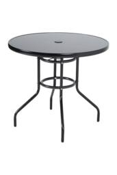 Garden Sanctuary 2-Seater Outdoor Garden Dining Table & Chair Set in Black - thumbnail 3