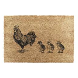 Artsy Mats Chickens & Chicks Doormat (60 x 40cm) in Brown - Size: 40 cm x 60 cm - thumbnail 6