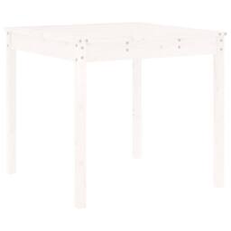 Berkfield Home Beautiful 3 Piece Garden Bistro Set White Solid Wood Pine - thumbnail 6