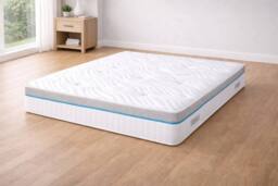 Chester & Oakley Hybrid Pocket Spring Memory Foam Mattress - 25cm in White - Size: Single - thumbnail 4
