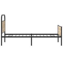 Berkfield Home Bed Frame without Mattress 90x190 cm Sonoma Oak Engineered Wood in Brown - thumbnail 6
