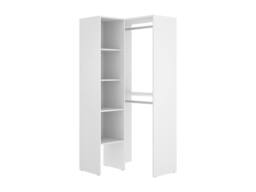 Vente-unique Corner Wardrobe - L79 Cm - White - FERDINAND - thumbnail 2