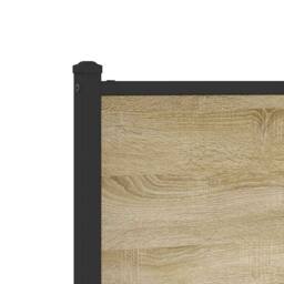 Berkfield Home Metal Bed Frame without Mattress Sonoma Oak 120x200 cm in Light Oak - Size: Small Double - thumbnail 9