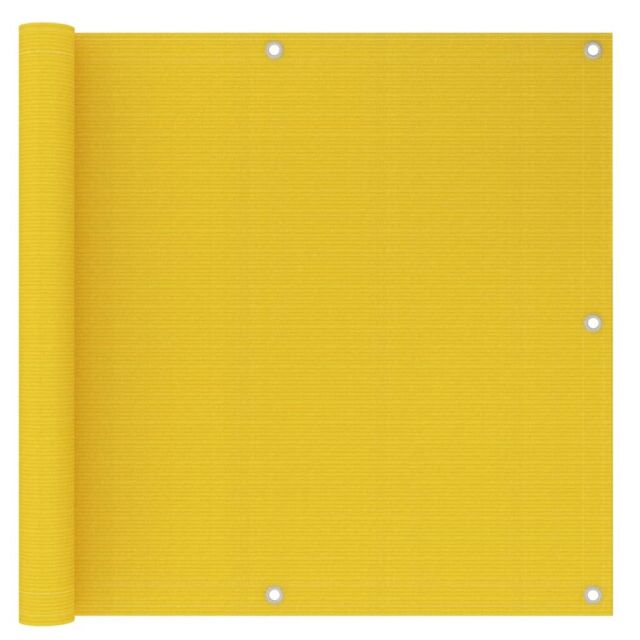 Berkfield Home Balcony Screen Yellow 90x300 cm HDPE - image 1