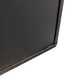 Woven Wood 50cm Zinc Matte Black Tall Square Planter - thumbnail 6