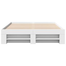 Berkfield Home Bed Frame without Mattress White 140x190 cm Engineered Wood - thumbnail 5
