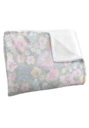 Wonder Woman Floral Logo Silky Touch Super Soft Throw Blanket 152 X 127 cm in White - thumbnail 3