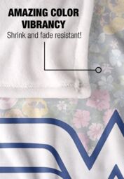 Wonder Woman Floral Logo Silky Touch Super Soft Throw Blanket 152 X 127 cm in White - thumbnail 4