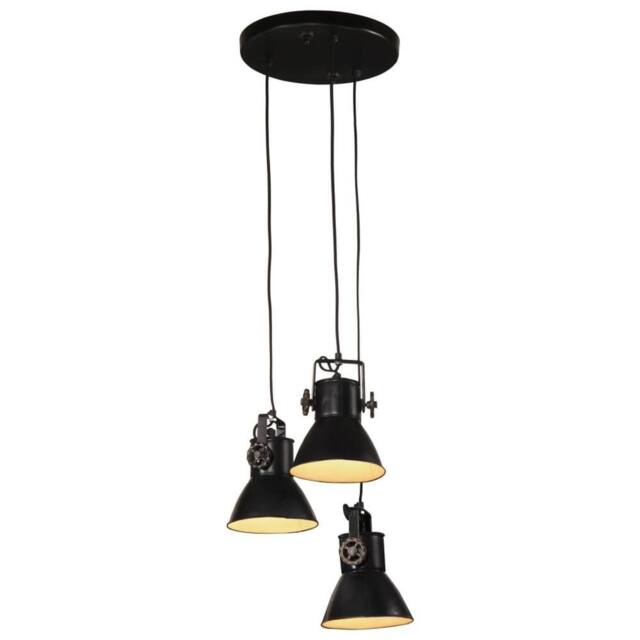 Berkfield Home Hanging Lamp 25 W Black 30x30x100 cm E27 - Size: 30 x 30 x 100 cm - image 1