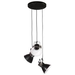 Berkfield Home Hanging Lamp 25 W Black 30x30x100 cm E27 - Size: 30 x 30 x 100 cm - thumbnail 3