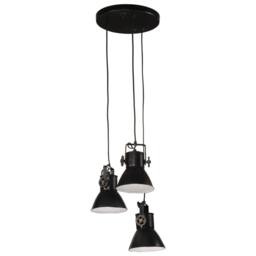 Berkfield Home Hanging Lamp 25 W Black 30x30x100 cm E27 - Size: 30 x 30 x 100 cm - thumbnail 2