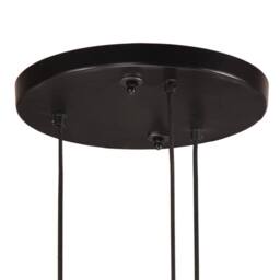 Berkfield Home Hanging Lamp 25 W Black 30x30x100 cm E27 - Size: 30 x 30 x 100 cm - thumbnail 5