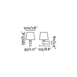 Netlighting Room 1 Light Indoor Wall Lamp White Satin Nickel E27 - thumbnail 2