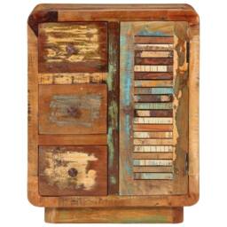 Berkfield Home Sideboard with 3 Drawers 55x30x70 cm Solid Wood Reclaimed - Size: 55 x 30 x 70 cm - thumbnail 1