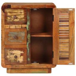Berkfield Home Sideboard with 3 Drawers 55x30x70 cm Solid Wood Reclaimed - Size: 55 x 30 x 70 cm - thumbnail 3