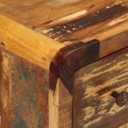 Berkfield Home Sideboard with 3 Drawers 55x30x70 cm Solid Wood Reclaimed - Size: 55 x 30 x 70 cm - thumbnail 6