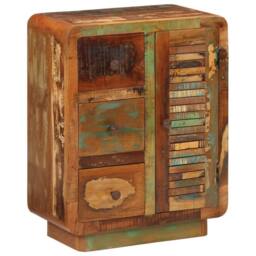 Berkfield Home Sideboard with 3 Drawers 55x30x70 cm Solid Wood Reclaimed - Size: 55 x 30 x 70 cm - thumbnail 2
