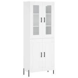 Berkfield Home Highboard White 69.5x34x180 cm Engineered Wood - thumbnail 3