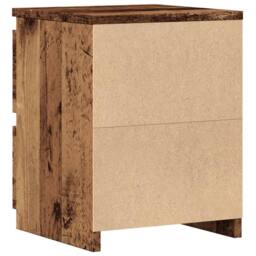 Berkfield Home Timeless Bedside Cabinet¬†Old Wood 30x30x40 cm Engineered Wood in Brown - Size: 30 x 30 x 40 cm - thumbnail 6