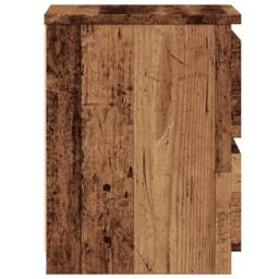 Berkfield Home Timeless Bedside Cabinet¬†Old Wood 30x30x40 cm Engineered Wood in Brown - Size: 30 x 30 x 40 cm - thumbnail 5